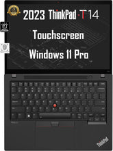 Load image into Gallery viewer, TouchScreen Lenovo ThinkPad T14 14&quot; Laptop- 10th Gen Hyper Threaded Intel Quad Core i5, 8GB-24GB RAM, Solid State Drive, Win 10 or 11