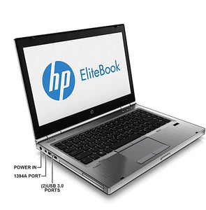 HP EliteBook 8460p 14.0" Laptop- 2nd Gen 2.7GHz Intel Dual Core i7, 8GB-16GB RAM, Hard Drive or Solid State Drive, Win 10 PRO