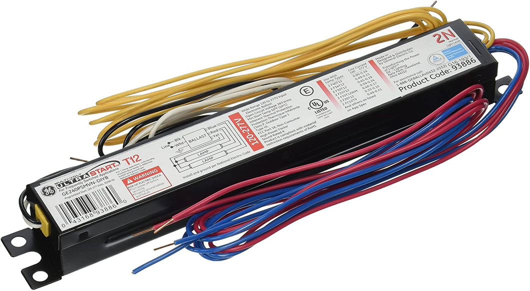 New GE Multi-Volt Ultra Start T12 Electronic Lighting Ballast GE240PSMVN-DIYB