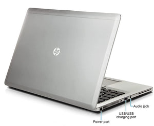 HP EliteBook Folio 9470m 14." Laptop- 3rd Gen Intel Dual Core i5, 8GB-16GB RAM, Hard Drive or Solid State Drive, Win 10 PRO
