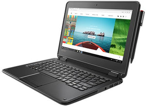 TouchScreen Lenovo N24 11" Convertible Laptop/ Tablet- Intel Quad Core Celeron, 4GB RAM, 64GB Solid State Drive, Win 10 PRO