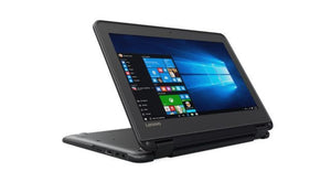 TouchScreen Lenovo N24 11" Convertible Laptop/ Tablet- Intel Quad Core Celeron, 4GB RAM, 64GB Solid State Drive, Win 10 PRO